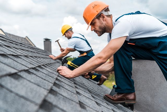 Roofers Working on a Roof
